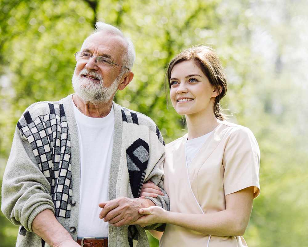 Pflegehelferin im Außendienst